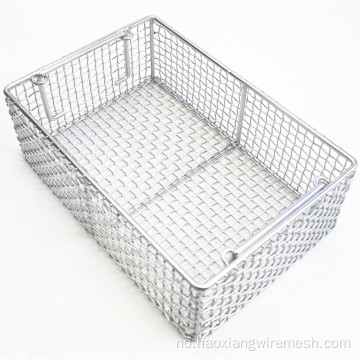 Tilpasset størrelse akseptert SS304 Metal Mesh Basket